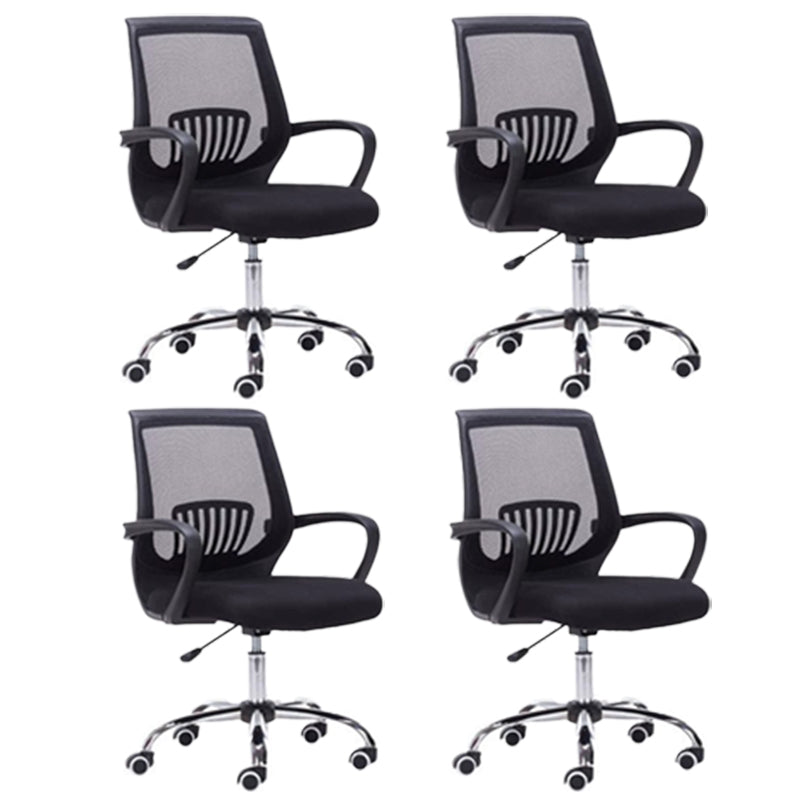 Fixed Arms Modern Office Chair Swivel Lumbar Support Office Chair