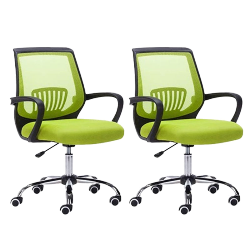 Fixed Arms Modern Office Chair Swivel Lumbar Support Office Chair