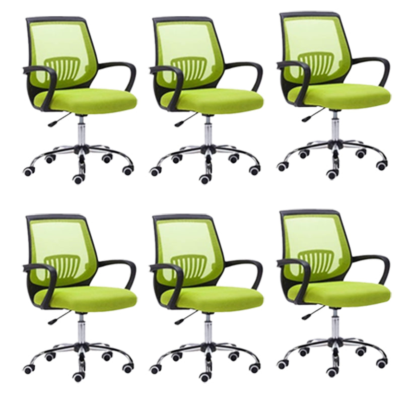 Fixed Arms Modern Office Chair Swivel Lumbar Support Office Chair