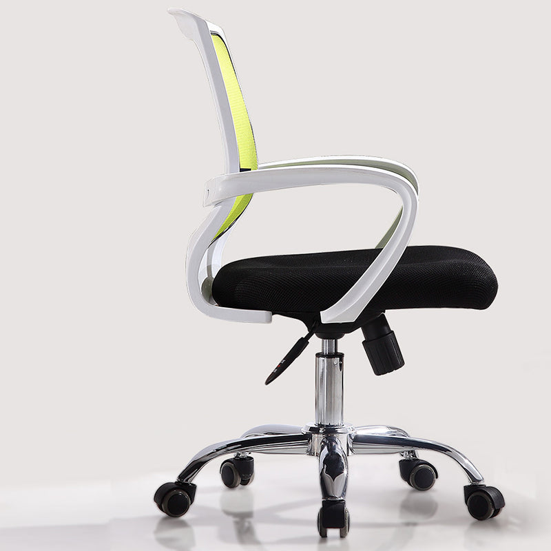 Fixed Arms Modern Office Chair Swivel Lumbar Support Office Chair