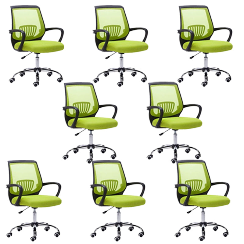 Fixed Arms Modern Office Chair Swivel Lumbar Support Office Chair