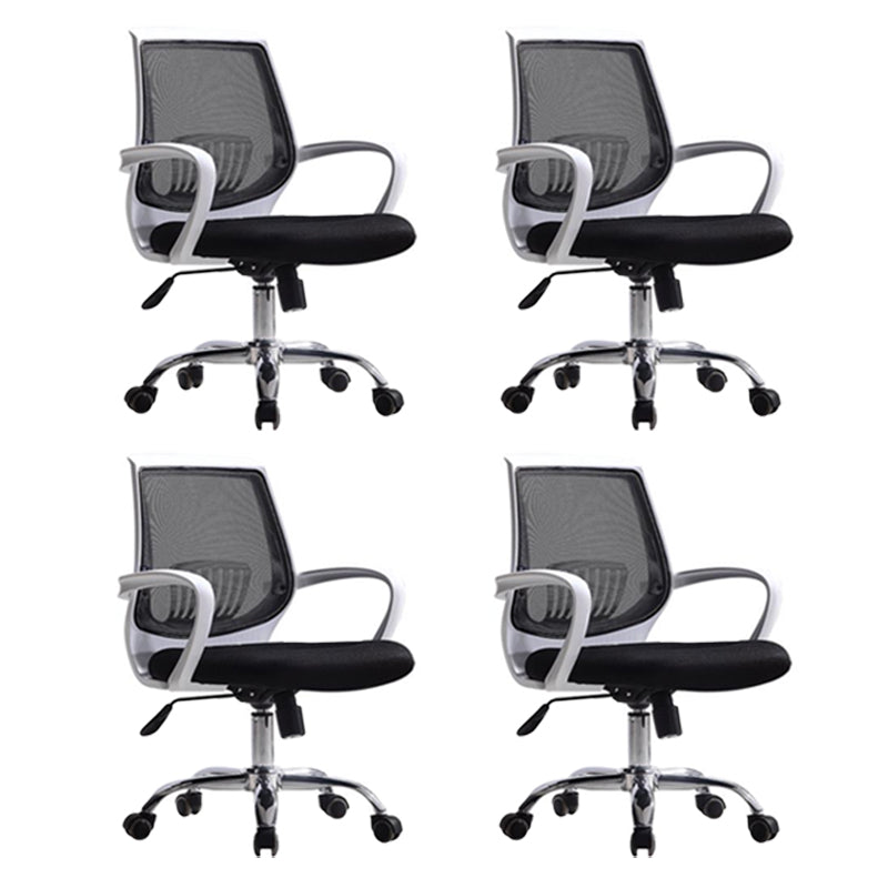 Fixed Arms Modern Office Chair Swivel Lumbar Support Office Chair