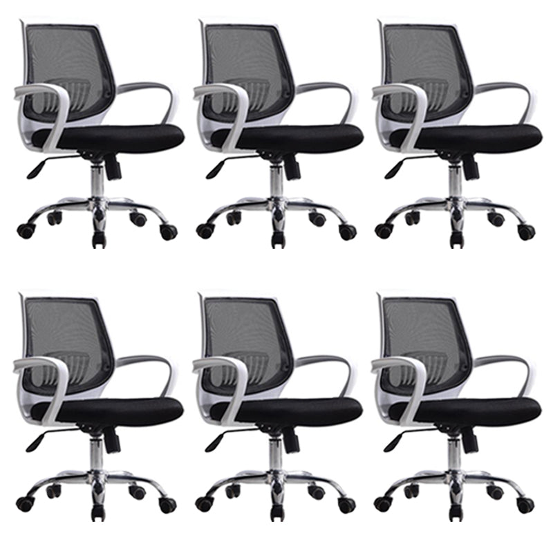 Fixed Arms Modern Office Chair Swivel Lumbar Support Office Chair