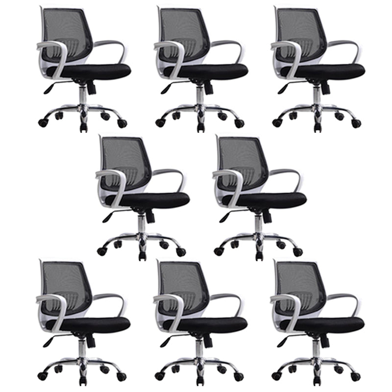 Fixed Arms Modern Office Chair Swivel Lumbar Support Office Chair