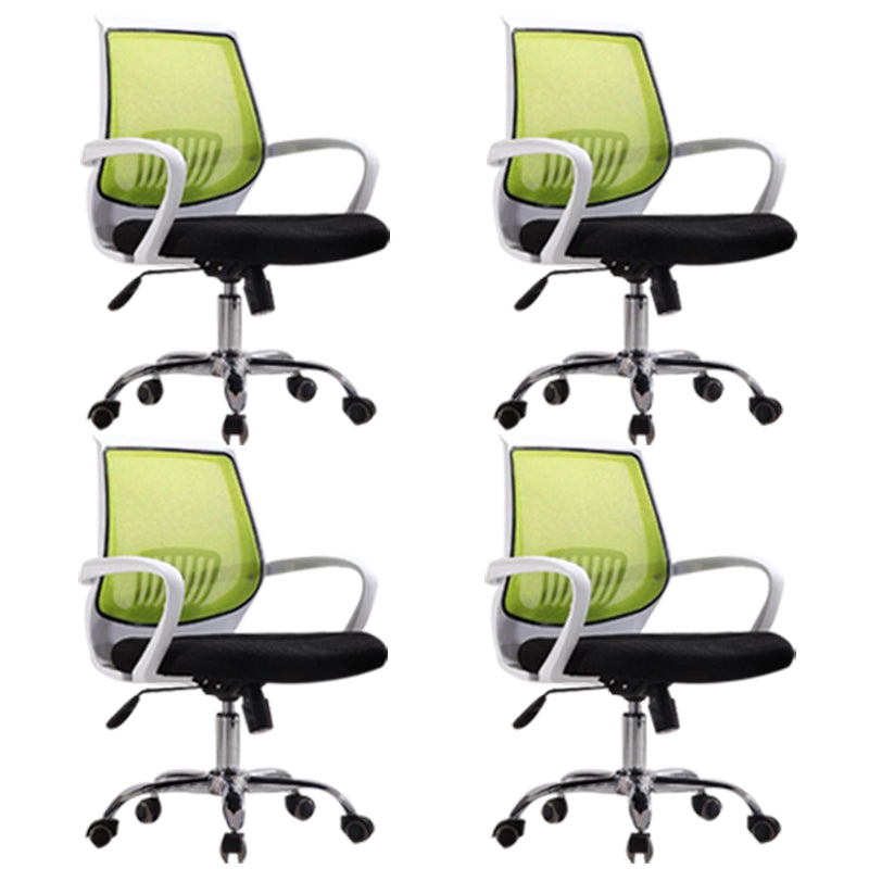 Fixed Arms Modern Office Chair Swivel Lumbar Support Office Chair