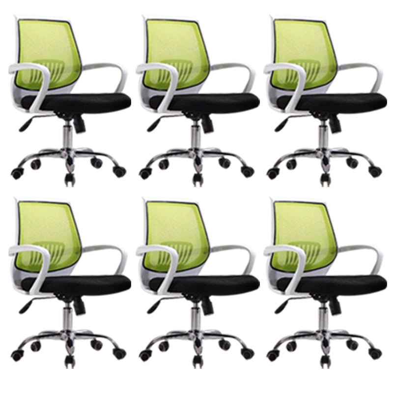 Fixed Arms Modern Office Chair Swivel Lumbar Support Office Chair