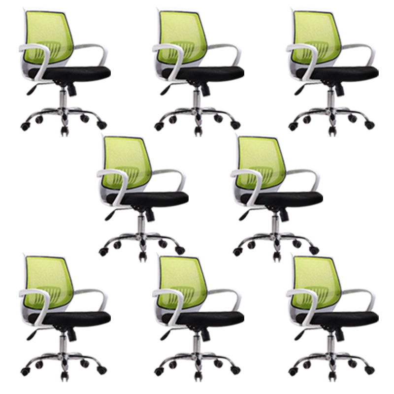 Fixed Arms Modern Office Chair Swivel Lumbar Support Office Chair