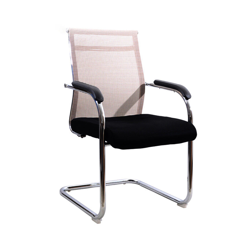 Fixed Arms Modern Conference Chair Metal No Wheels Conference Chair