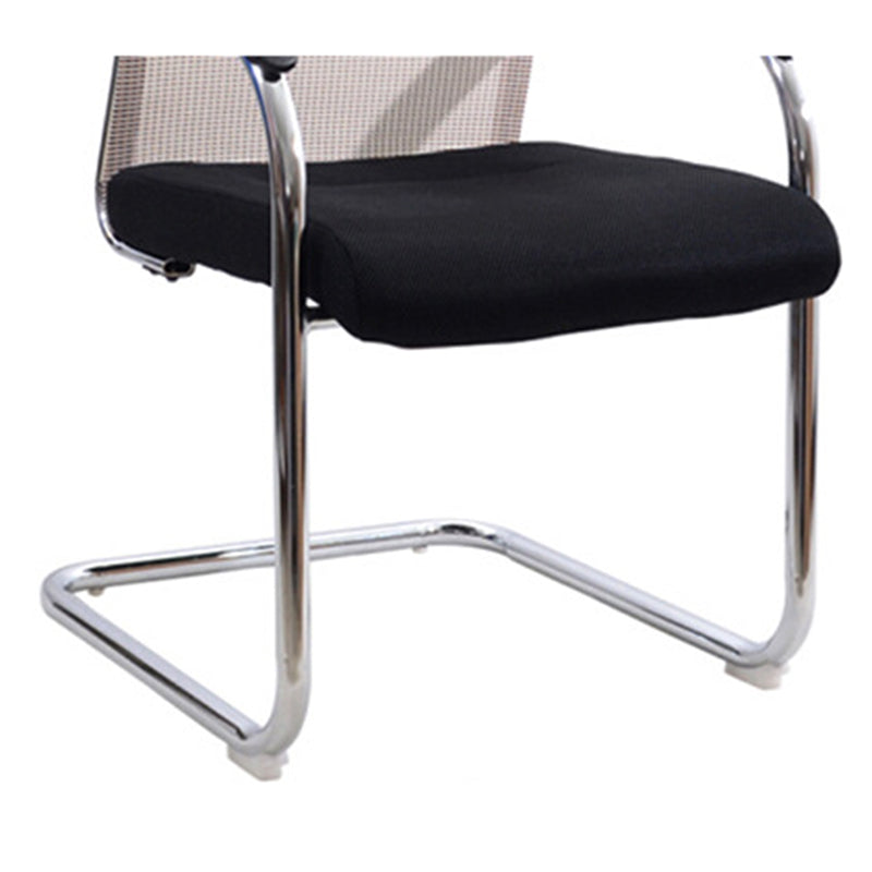 Fixed Arms Modern Conference Chair Metal No Wheels Conference Chair