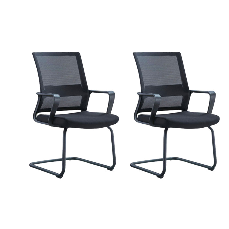 Modern Slide Office Chair with Breathable AirGrid Black Office Chair