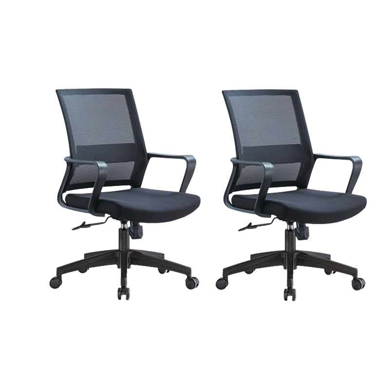 Modern Slide Office Chair with Breathable AirGrid Black Office Chair