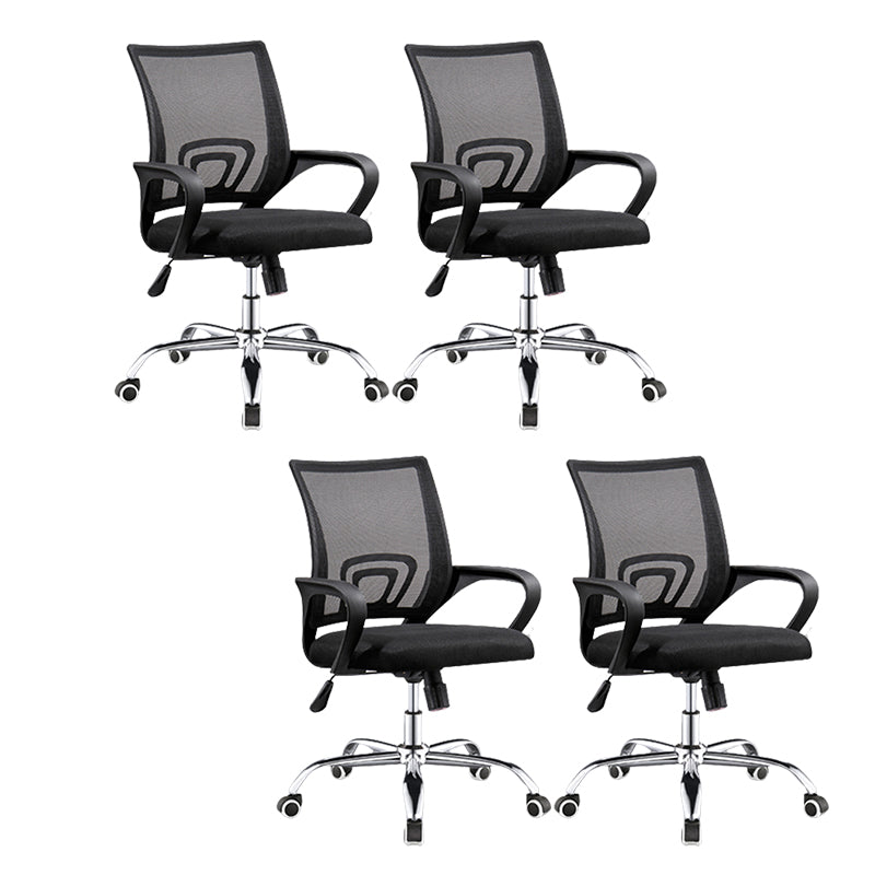 Modern Slide Office Chair with Breathable AirGrid Black Office Chair