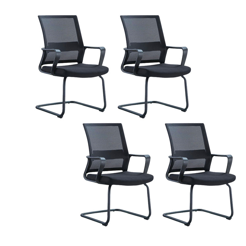 Modern Slide Office Chair with Breathable AirGrid Black Office Chair