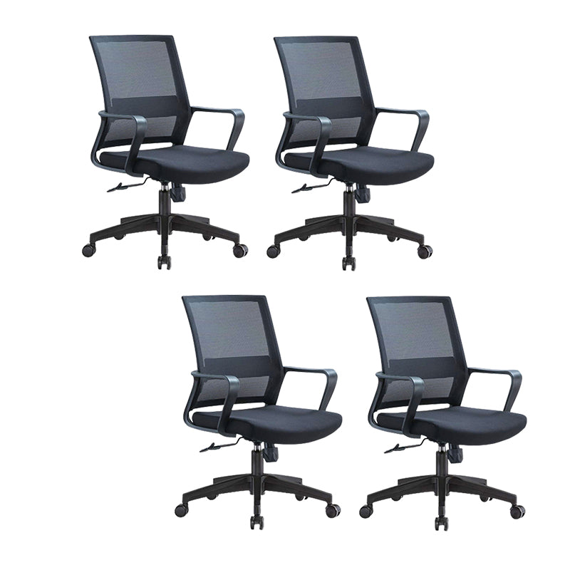 Modern Slide Office Chair with Breathable AirGrid Black Office Chair