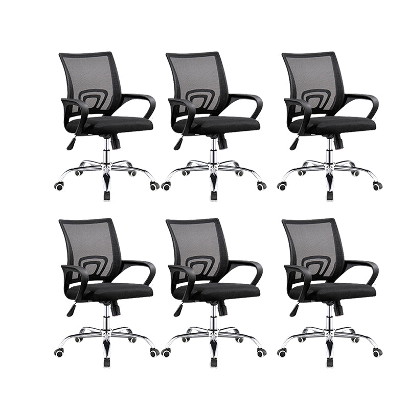 Modern Slide Office Chair with Breathable AirGrid Black Office Chair