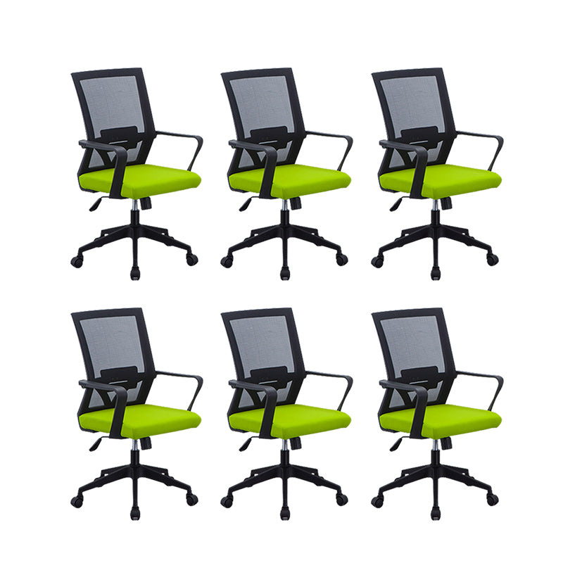 Modern Slide Office Chair with Breathable AirGrid Black Office Chair