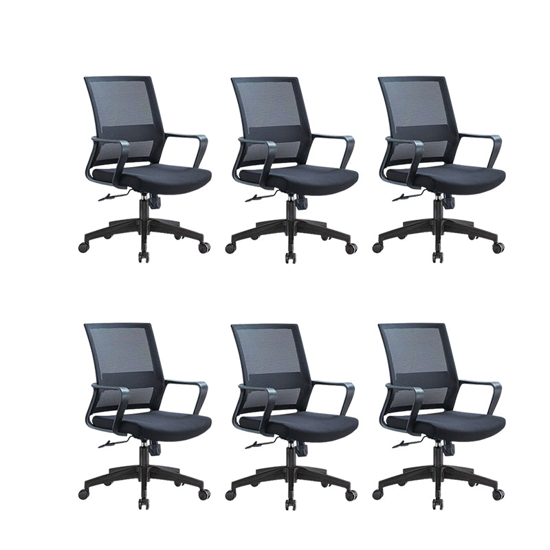 Modern Slide Office Chair with Breathable AirGrid Black Office Chair