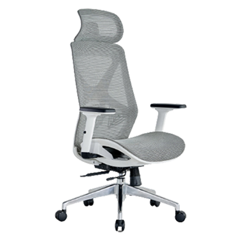 Modern Adjustable Arms Computer Chair with Wheels Nylon Desk Chair