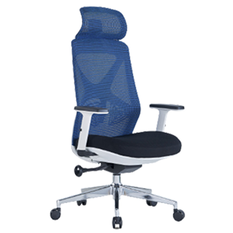 Modern Adjustable Arms Computer Chair with Wheels Nylon Desk Chair