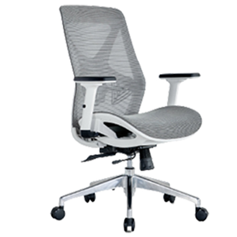 Modern Adjustable Arms Computer Chair with Wheels Nylon Desk Chair