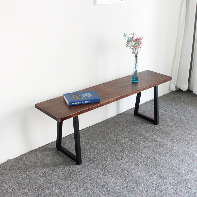 Rectangle 13.8" Wide Entryway Bench Modern Wood Seating Bench