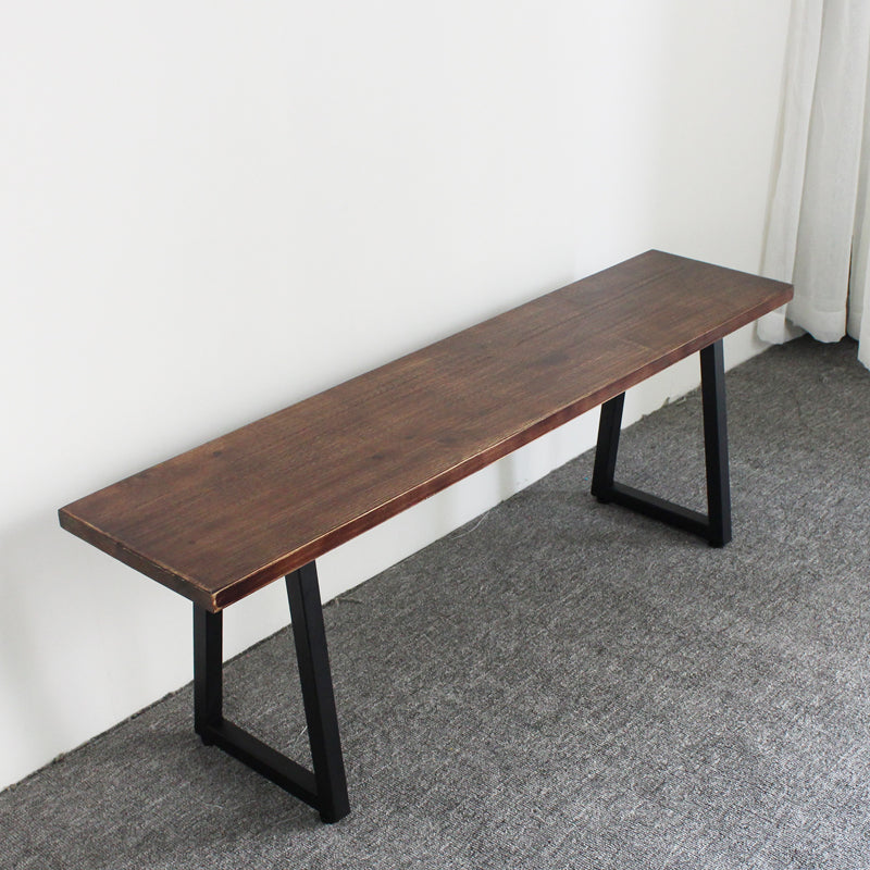 Rectangle 13.8" Wide Entryway Bench Modern Wood Seating Bench