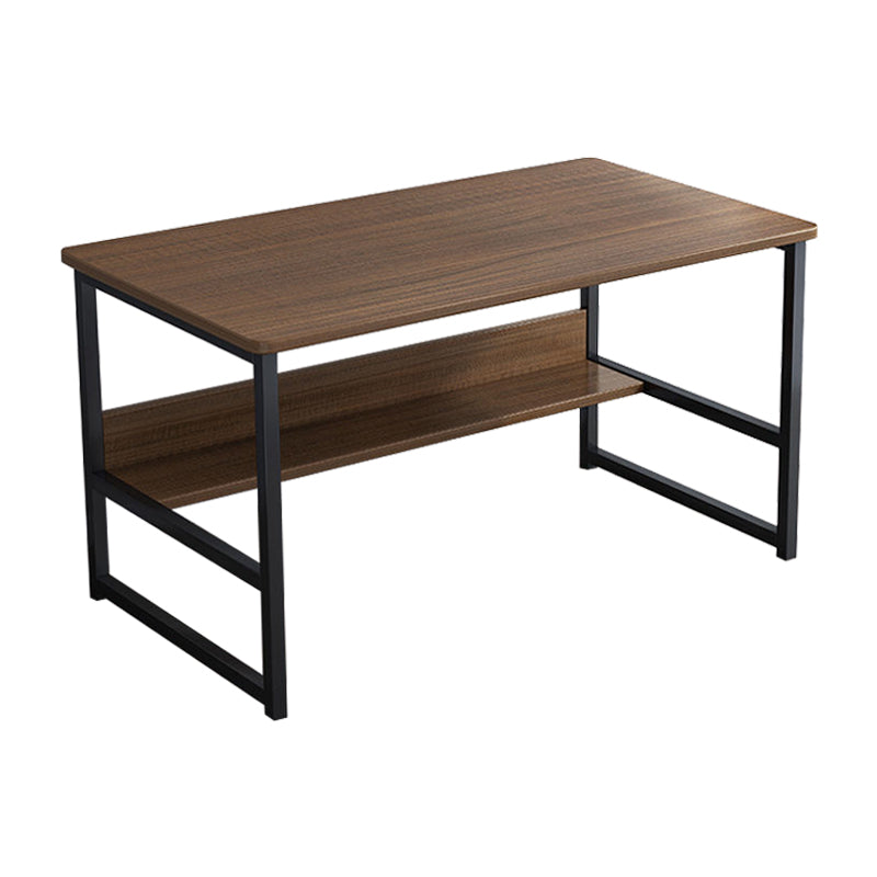 28.3" H Writing Desk Contemporary Wood Rectangular Office Desk