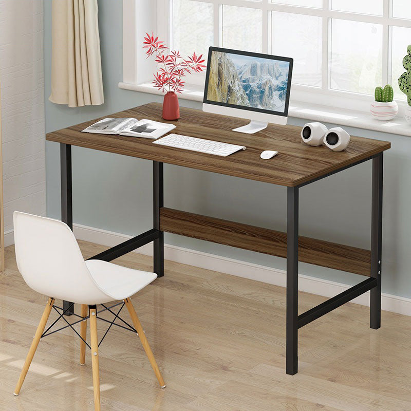 28.3" H Writing Desk Contemporary Wood Rectangular Office Desk