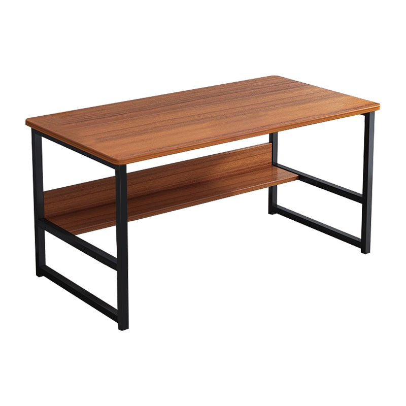 28.3" H Writing Desk Contemporary Wood Rectangular Office Desk