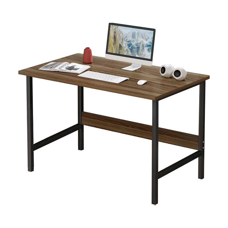 28.3" H Writing Desk Contemporary Wood Rectangular Office Desk