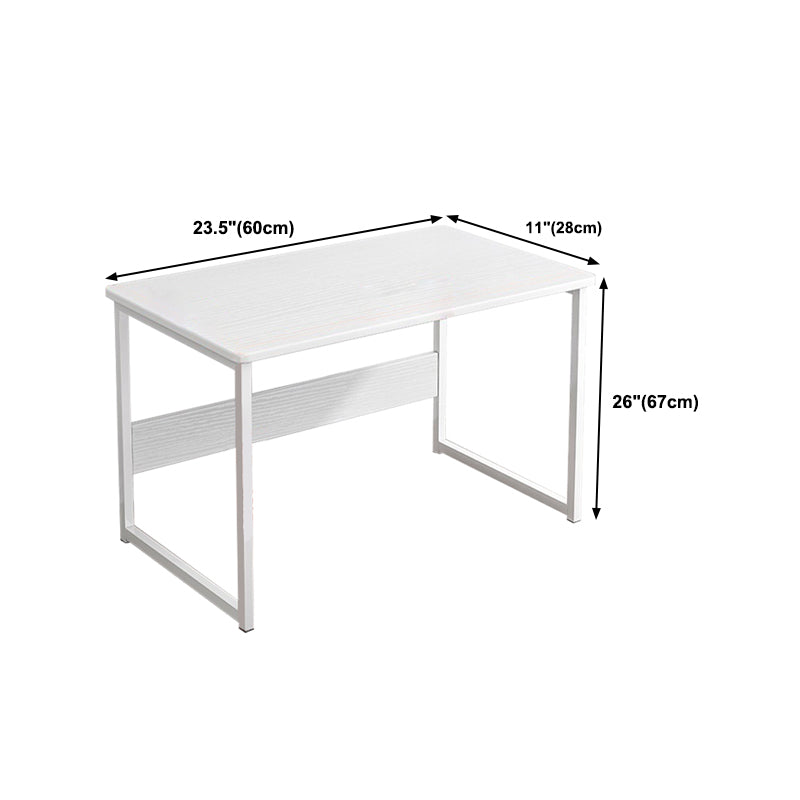 28.3" H Writing Desk Contemporary Wood Rectangular Office Desk