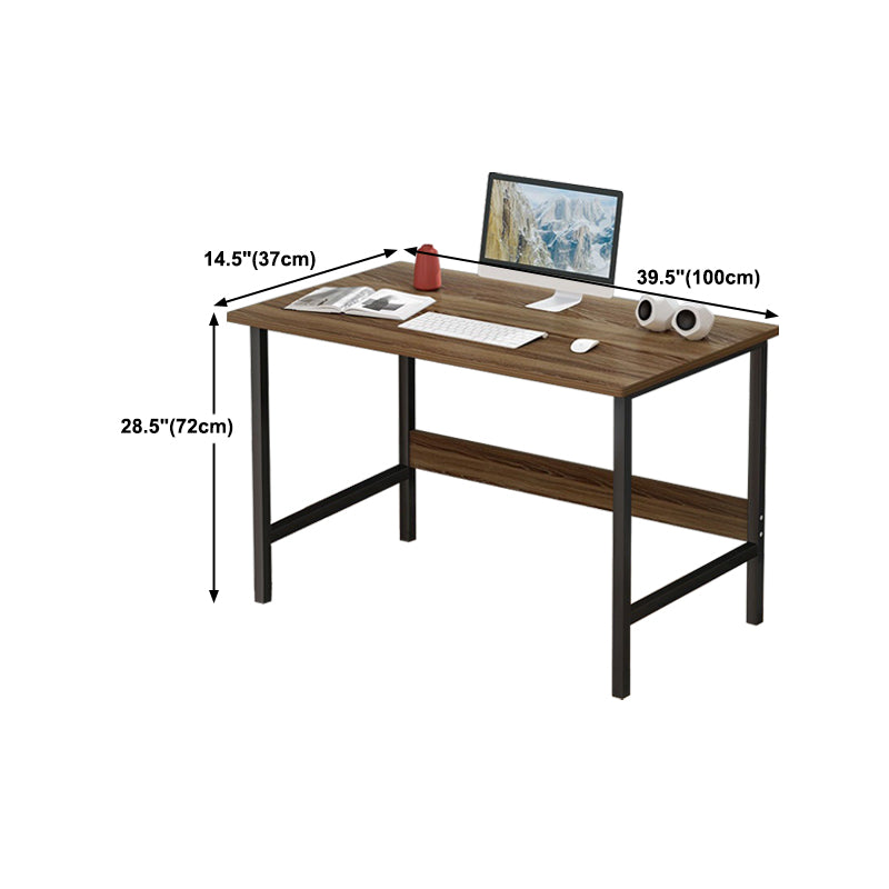 28.3" H Writing Desk Contemporary Wood Rectangular Office Desk