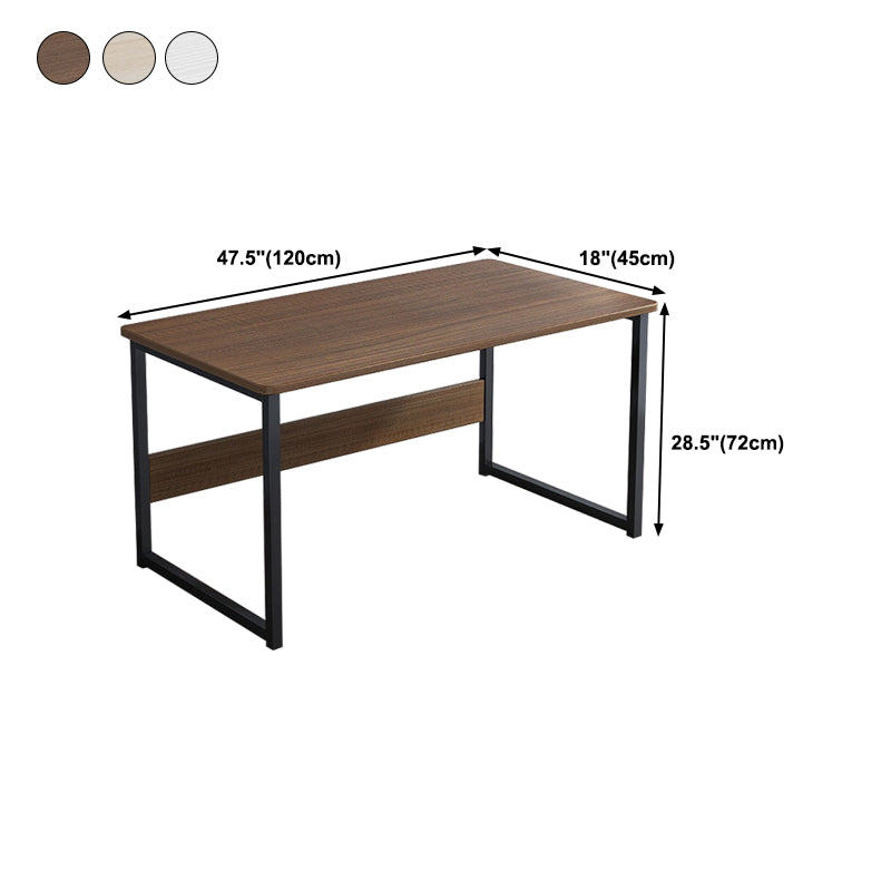 28.3" H Writing Desk Contemporary Wood Rectangular Office Desk