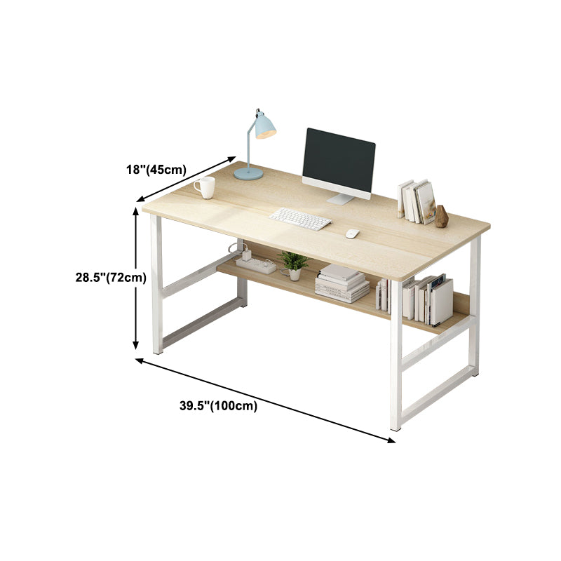 Rectangular Home Credenza Desk Contemporary Wood Writing Desk