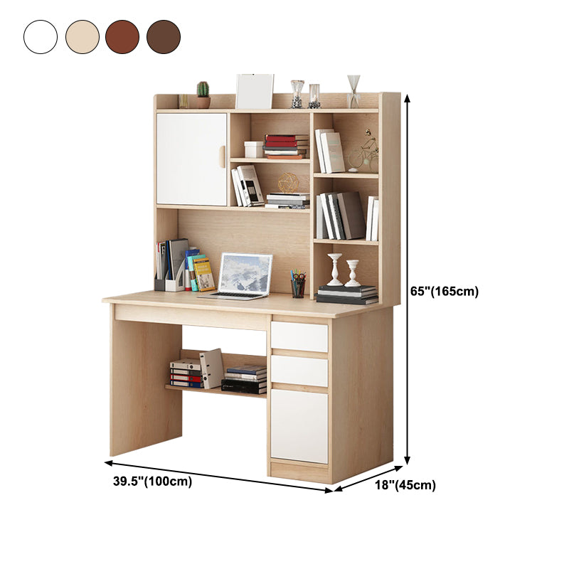 Rectangular Home Credenza Desk Contemporary Wood Writing Desk