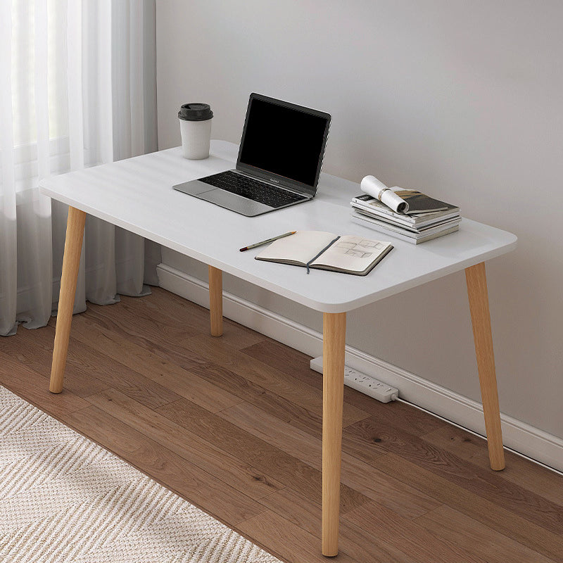 Contemporary Wood Computer Desk Rectangular Writing Desk for Home