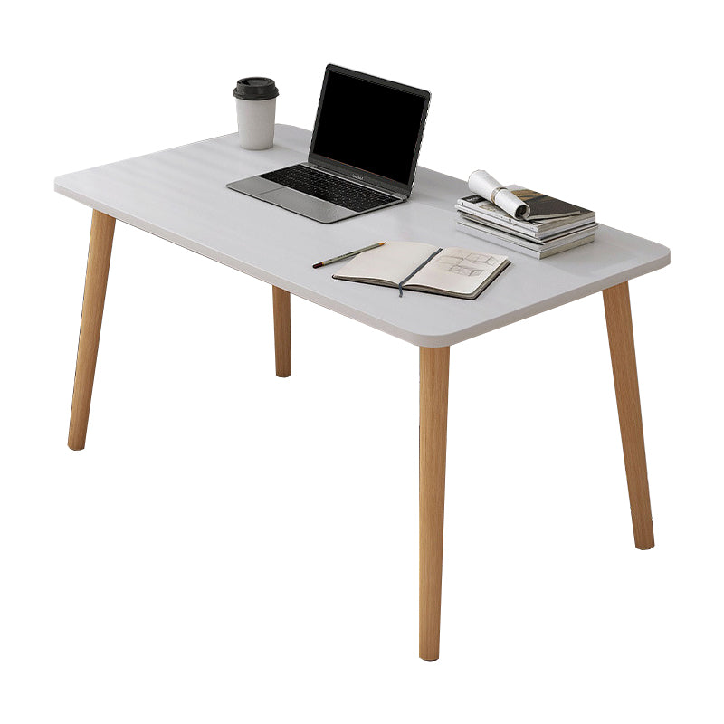 Contemporary Wood Computer Desk Rectangular Writing Desk for Home