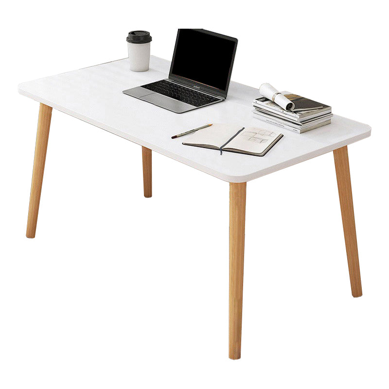 Contemporary Wood Computer Desk Rectangular Writing Desk for Home