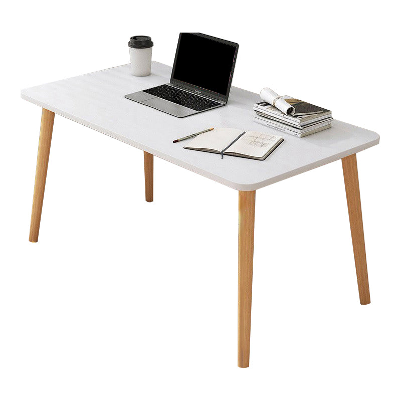 Contemporary Wood Computer Desk Rectangular Writing Desk for Home