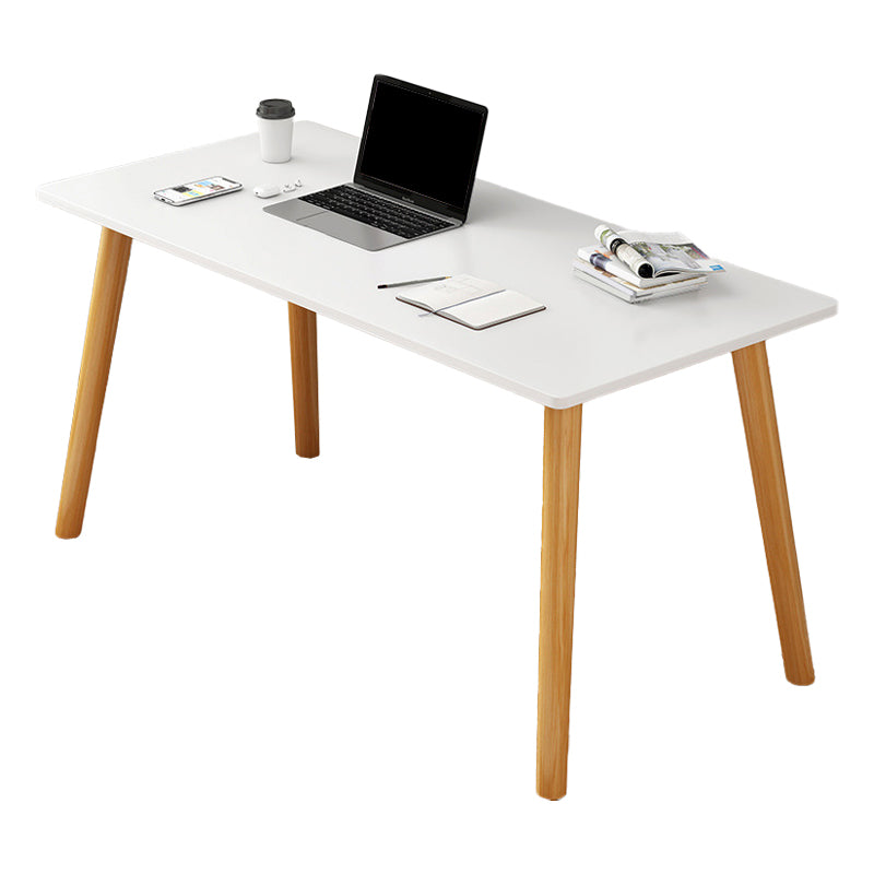 Contemporary Wood Computer Desk Rectangular Writing Desk for Home