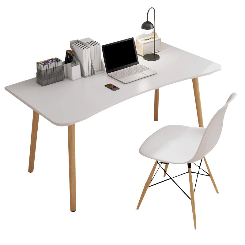 Contemporary Wood Computer Desk Rectangular Writing Desk for Home