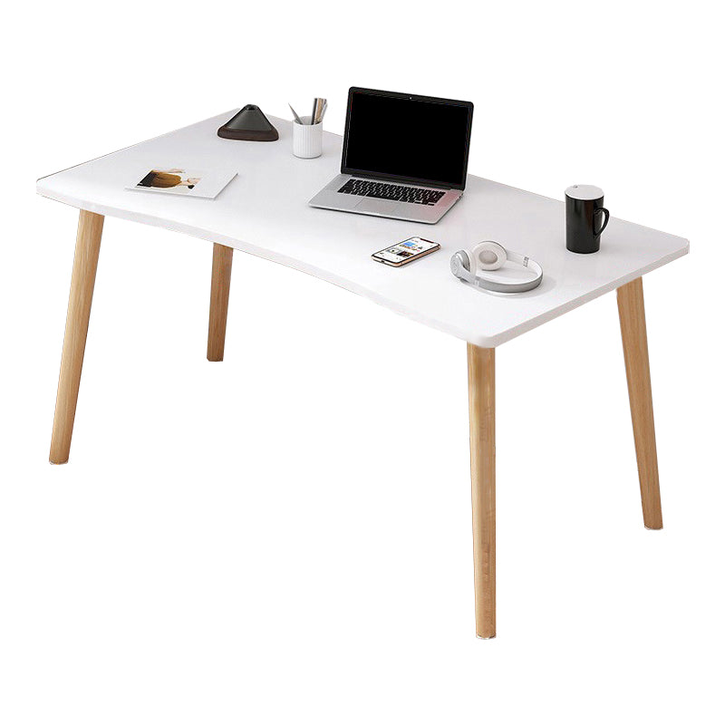 Contemporary Wood Computer Desk Rectangular Writing Desk for Home