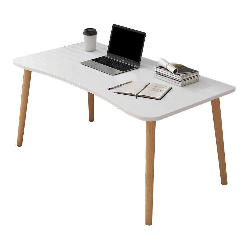 Contemporary Wood Computer Desk Rectangular Writing Desk for Home