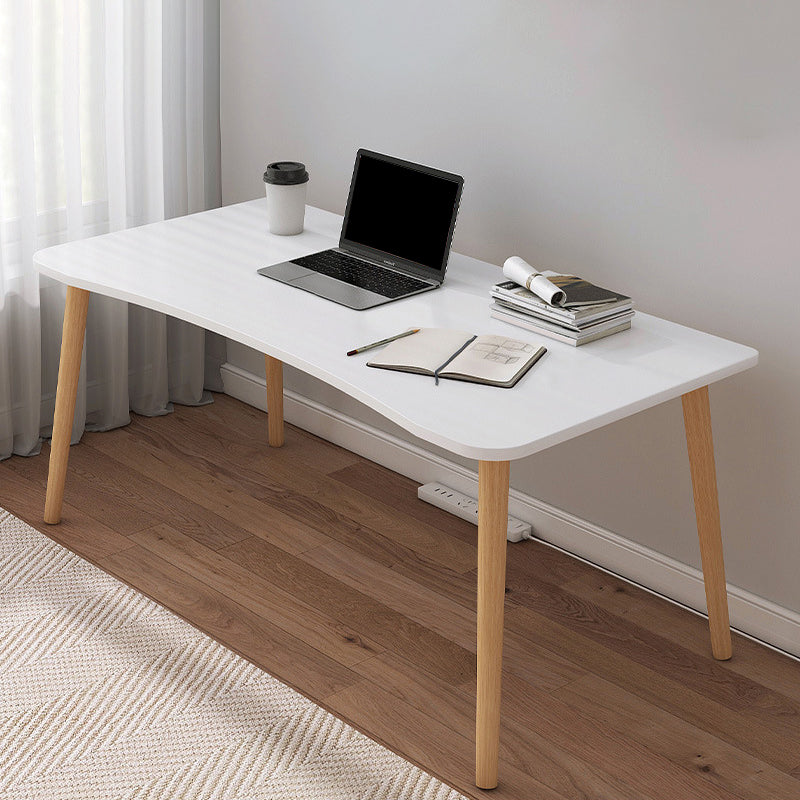 Contemporary Wood Computer Desk Rectangular Writing Desk for Home