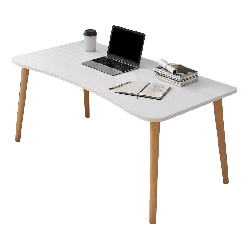 Contemporary Wood Computer Desk Rectangular Writing Desk for Home