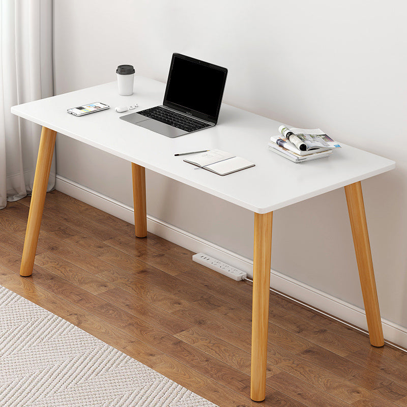 Contemporary Wood Computer Desk Rectangular Writing Desk for Home