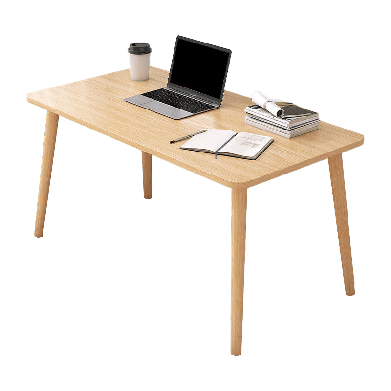 Contemporary Wood Computer Desk Rectangular Writing Desk for Home