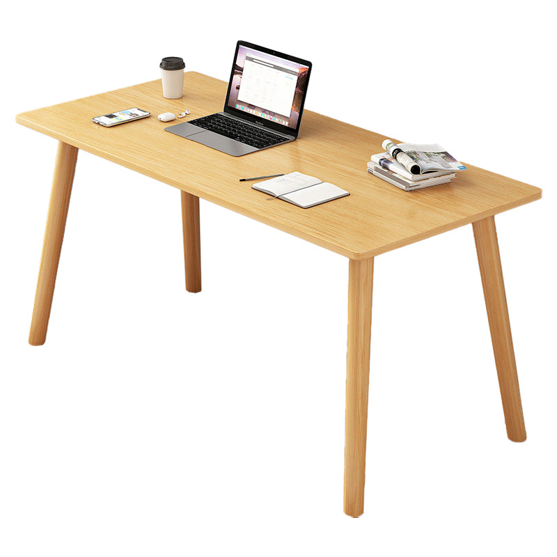 Contemporary Wood Computer Desk Rectangular Writing Desk for Home