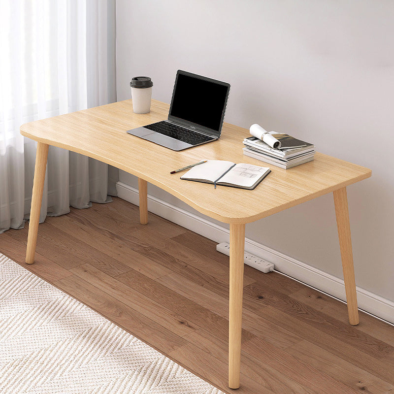 Contemporary Wood Computer Desk Rectangular Writing Desk for Home