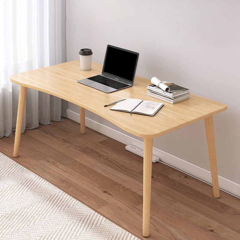 Contemporary Wood Computer Desk Rectangular Writing Desk for Home